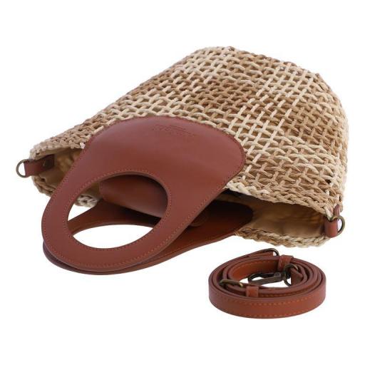 Bolso de mano y cruzar amichi en rafia SV7000 [3]