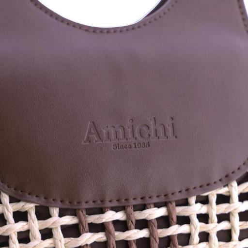 Bolso de mano y cruzar amichi en rafia SV7000 [4]