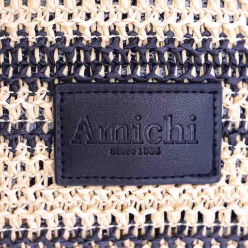 Bolso de mano y cruzar amichi en rafia SV7003 [4]