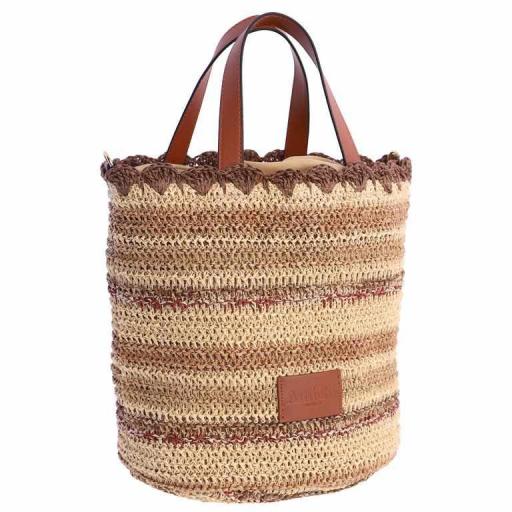 Bolso de mano y cruzar amichi en rafia SV7003 [1]