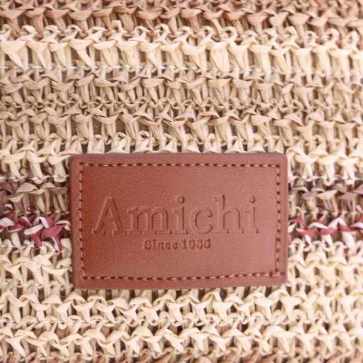 Bolso de mano y cruzar amichi en rafia SV7003 [7]