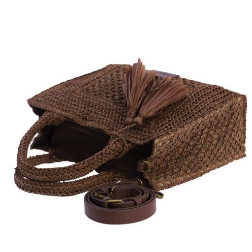 Bolso de mano y cruzar amichi en rafia SV7011 [7]