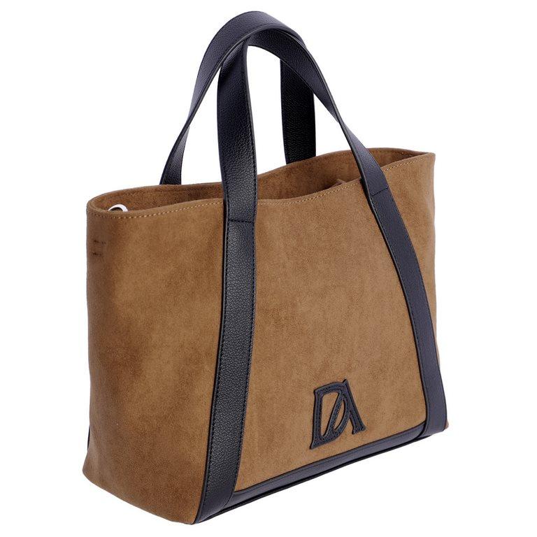 Bolso de mano y cruzar don algodón Camel SI7818