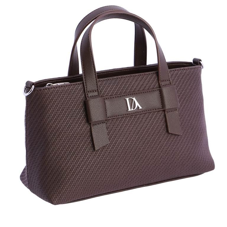 Bolso de mano y cruzar don algodón Marrón SI7816
