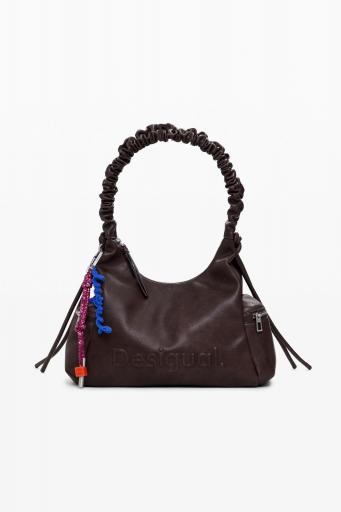 Bolso desigual de mano half logo choco 25WAXPAY 6