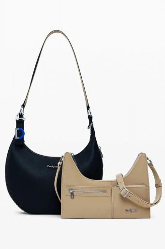 Bolso desigual desmontable bicolor 25WAXP49 2 [4]