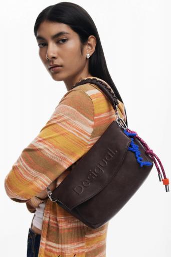 Bolso desigual half logo trokel choco 25WAXP70 6 [1]