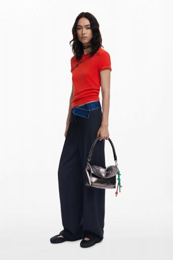 Bolso desigual logo 3D solapa metalizado 25WAXPAQ 6 [1]