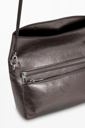 Bolso desigual logo 3D solapa metalizado 25WAXPAQ 6 [5]