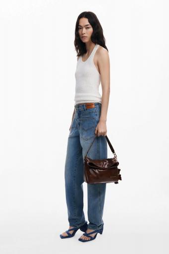 Bolso desigual mediano efecto piel brillante 25WAXPCB 6 [1]