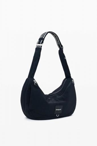 Bolso desigual mediano nailon negro 25WAXY15 2 [2]