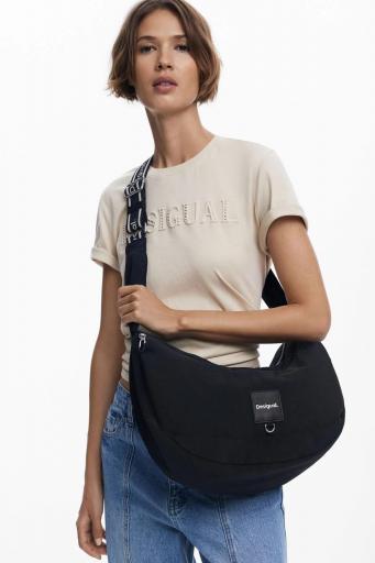 Bolso desigual mediano nailon negro 25WAXY15 2 [6]