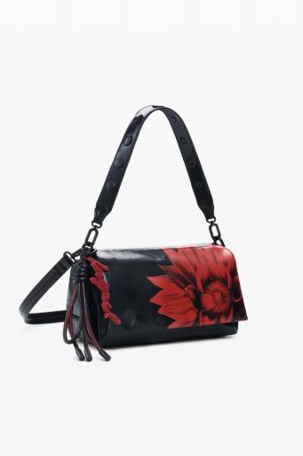 Bolso desigual naron medium flap negro 25WAXP90 2 [2]