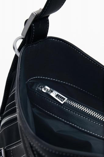 Bolso desigual patch hebillas negro 25WAXP72 2 [5]