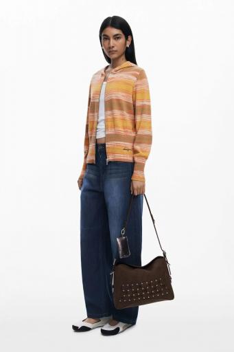 Bolso desigual patch tachuelas marrón 25WAXPBP 6 [1]