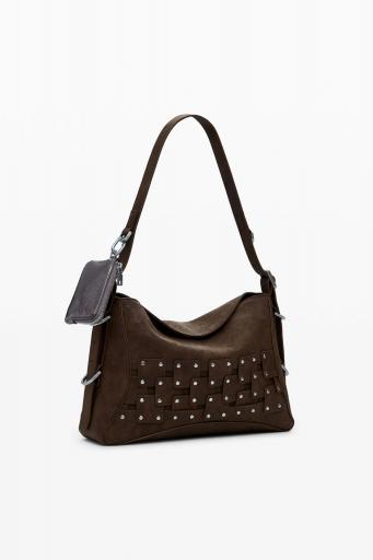 Bolso desigual patch tachuelas marrón 25WAXPBP 6 [2]