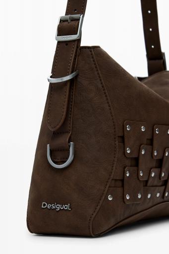 Bolso desigual patch tachuelas marrón 25WAXPBP 6 [4]
