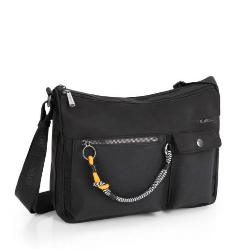 Bolso gabol aisha 2 apartados negro 604414 [4]
