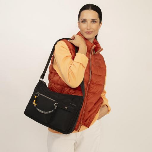 Bolso gabol aisha 2 apartados negro 604414 [5]