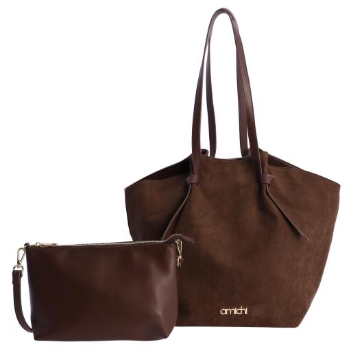 Bolso grande shopper amichi marrón RI2006 051 [1]
