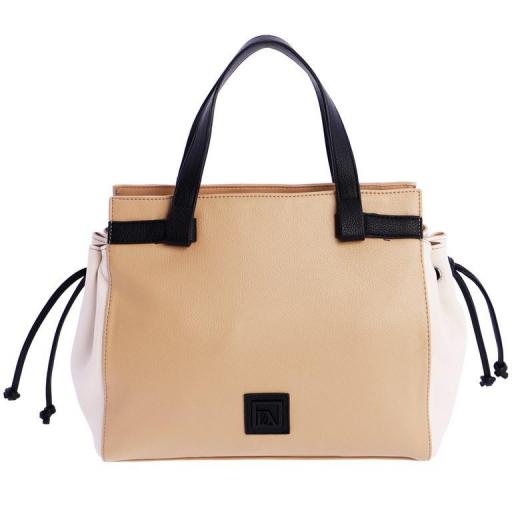 Bolso hobo don algodón beige SV7806 004