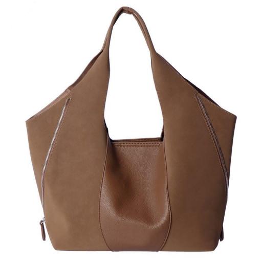 Bolso hobo don algodón camel SI7805 [4]