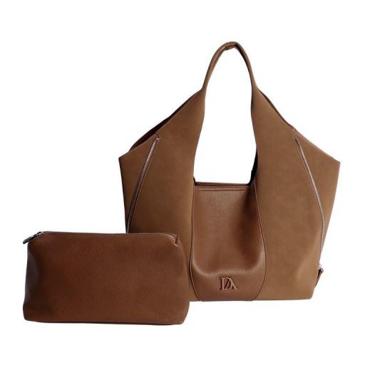Bolso hobo don algodón camel SI7805 [1]