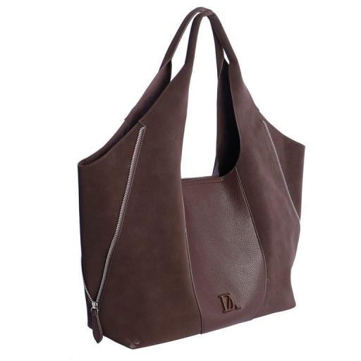 Bolso hobo don algodón marrón SI7805 [1]