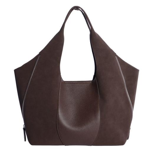 Bolso hobo don algodón marrón SI7805 [2]