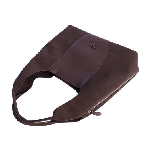 Bolso hobo don algodón marrón SI7805 [4]