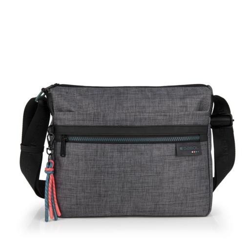 Bolso mediano gabol shani gris 604019