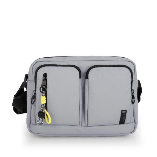 Bolso mediano mujer gabol leire gris 605111 [0]