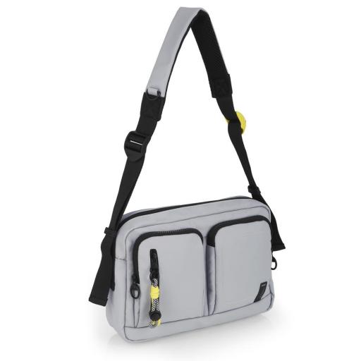 Bolso mediano mujer gabol leire gris 605111 [4]