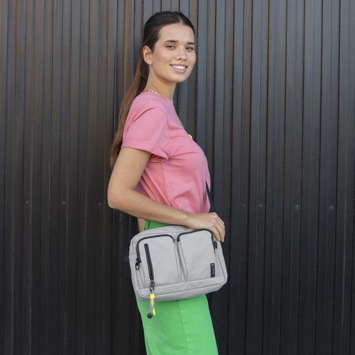 Bolso mediano mujer gabol leire gris 605111 [6]