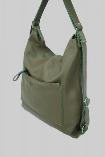 Bolso mochila biba piel sylva tb kaki SYT3L 49 [2]