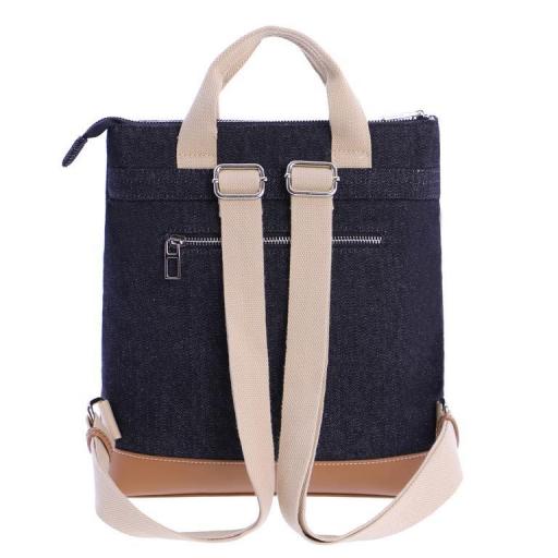 Bolso mochila don algodón jeans negro SV7850 001 [2]