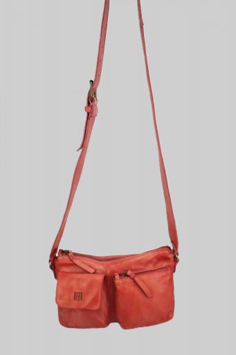 Bolso piel biba bandolera keno coral KEO1L M7 [0]