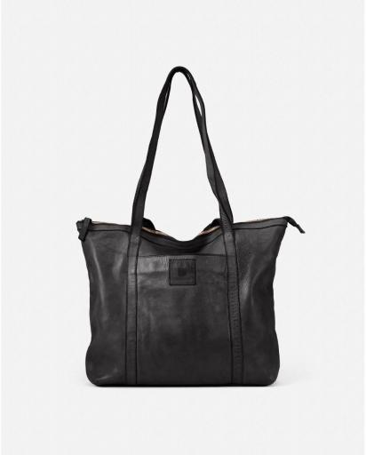 Bolso piel biba boston shopping negro BT19 00