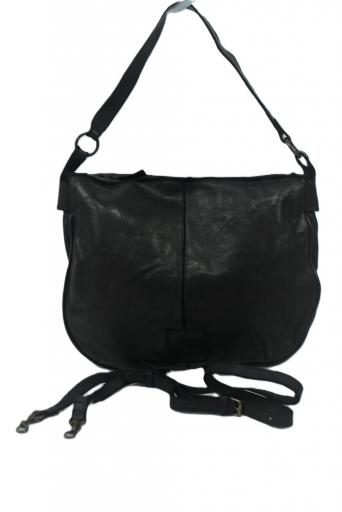 Bolso piel mediano biba de brazo y bandolera boston negro BT17 00