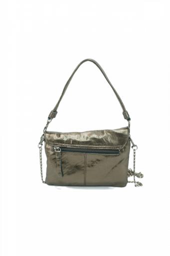 Bolso piel pequeño con solapa biba logan bronce LOA1L 09 [1]