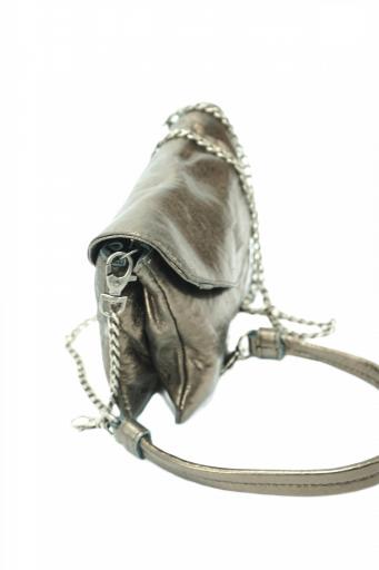 Bolso piel pequeño con solapa biba logan bronce LOA1L 09 [5]