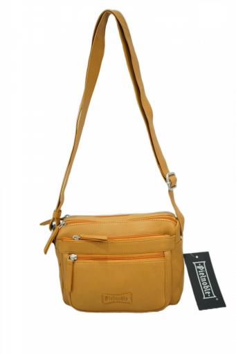 Bolso piel "s" señora pielnoble mostaza PB5219 24