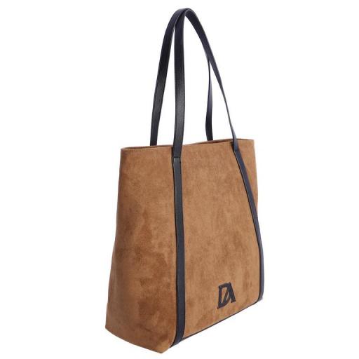 Bolso shopper don algodón Camel SI7819