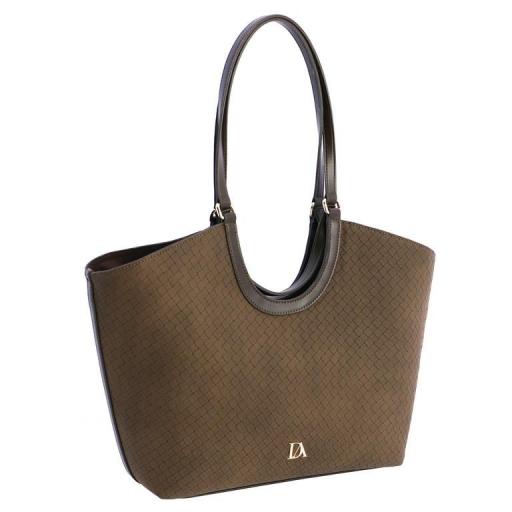 Bolso shopper don algodón Taupe SI7833 [0]