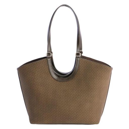 Bolso shopper don algodón Taupe SI7833 [1]