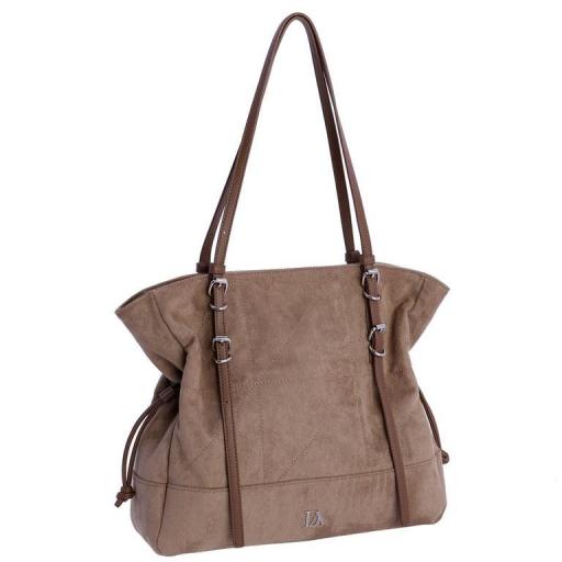 Bolso shopper don algodón Taupe SI7861 [0]