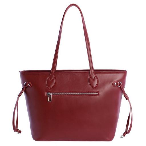 Bolso shopper don algodón burdeos QI7830 055 [1]