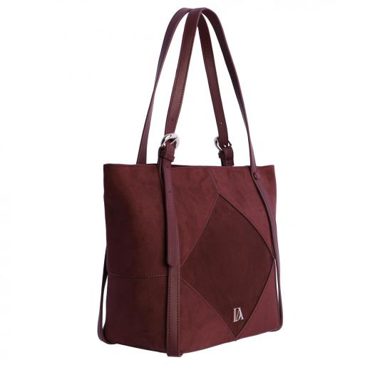 Bolso shopper don algodón burdeos RI7800 055 [1]