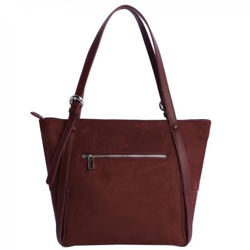 Bolso shopper don algodón burdeos RI7800 055 [2]