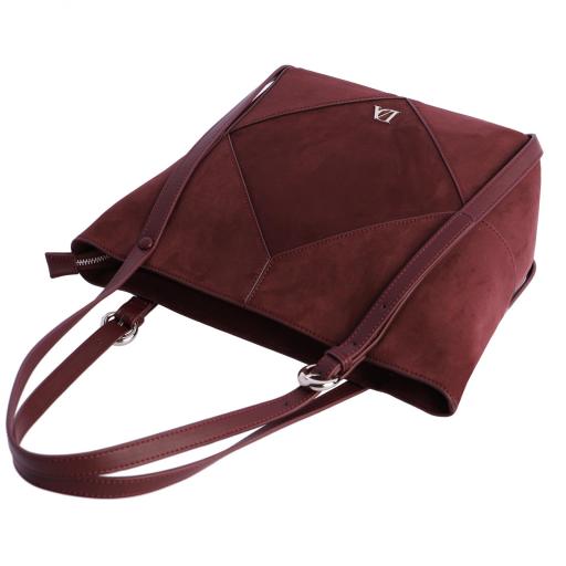 Bolso shopper don algodón burdeos RI7800 055 [4]